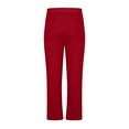 thumbnail image 5 of JTieacloth Mens Relaxed Fit Pants Mens Hip Hop Pants Casual Solid Color Track Cuff Lace Up Workout Pants With Pocket Red, 5 of 5