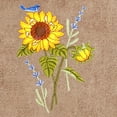 thumbnail image 5 of Linum Home Textiles 100% Turkish Cotton Girasol 4PC Embellished Towel Set, Brown, 5 of 5