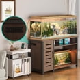 thumbnail image 5 of 55-75 Gallon Fish Tank Stand Heavy Duty Metal Aquarium Stand with Cabinet for Fish Tank Accessories Storage,51.18" L*19.68" W, 850LBS Capacity, 5 of 6