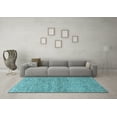 thumbnail image 3 of Ahgly Company Indoor Rectangle Solid Light Blue Modern Area Rugs, 7' x 10', 3 of 4