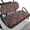 Poinsettia Floral Pattern, variant on Pzuqiu Christmas Santa Costume 2 Piece Golf Cart Seat Covers Set - Breathable Washable Universal Fit for Most 2-Seater Golf Carts