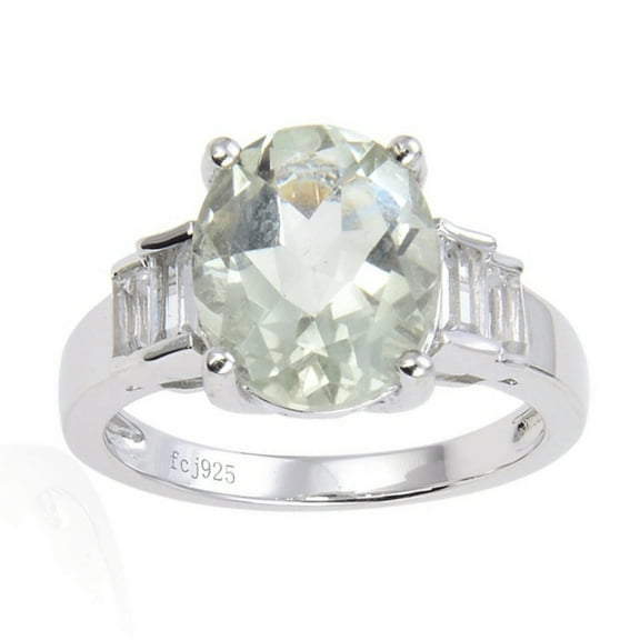 Green Amethyst Ring Cocktail Ring