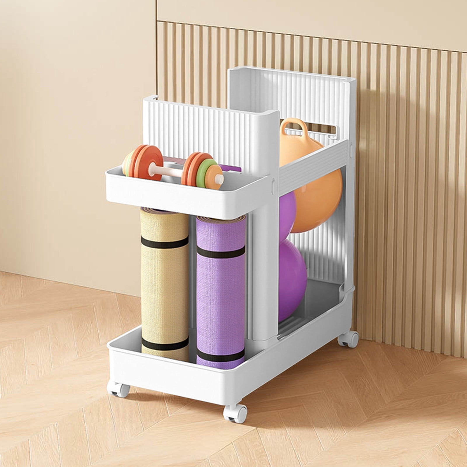 KTTECTOA Yoga Mat Storage Basket Household Trolley Fitness Equipment Storage Rack Badminton Racket Storage Rack Storage Basket Clearance Dorm Room Essential Canada Days Christmas Ornaments