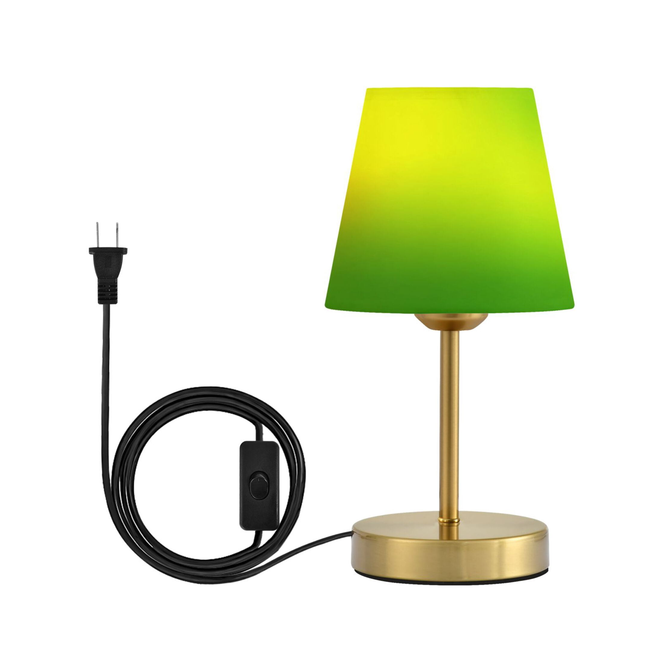 Adjustable 3-Color Light Desk Light Vintage Bronze Table Lamp For Bedroom Office Living Room Yellow Green Gradient Background