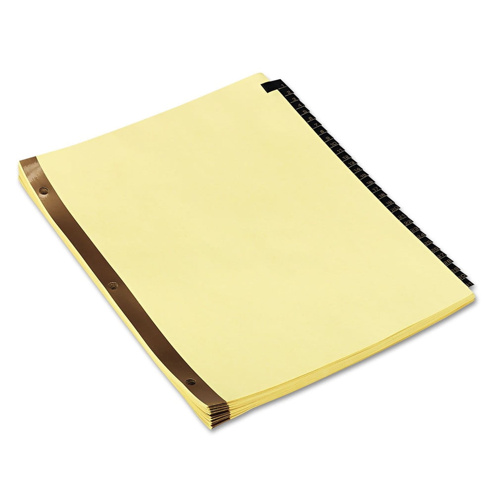 Universal UNV20822 1 - 31 Tabs 11 in. x 8-1/2 in. Deluxe Preprinted Simulated Leather Tab Dividers with Gold Printing (1 Set)