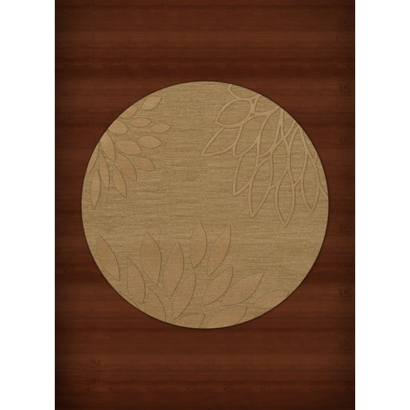 Dalyn Dover Area Rug DV17 Dv17 Wheat Floral Leaves 10' x 10' Round