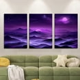 thumbnail image 2 of 3pcs/set, Canvas painting--Unframed, Stunning purple nebula, Wall decoration, bedroom, living room, library, office, cafe, bar, abstract art, perfect birthday, holiday gift,, 2 of 10