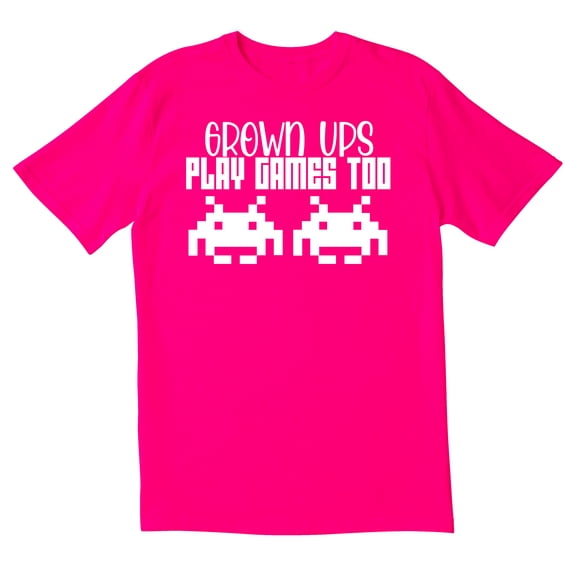 TotallyTorn Grown Ups And Play Games Too Novelty Sarcastic Funny Men's T Shirts