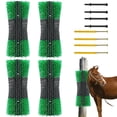 thumbnail image 3 of QinaQin 2Pcs Livestock Scratching Brush Kit, Extra Large, Blue Green, 3 of 5