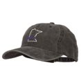 thumbnail image 2 of Minnesota with Map Outline Embroidered Washed Cotton Twill Cap - Black OSFM, 2 of 5