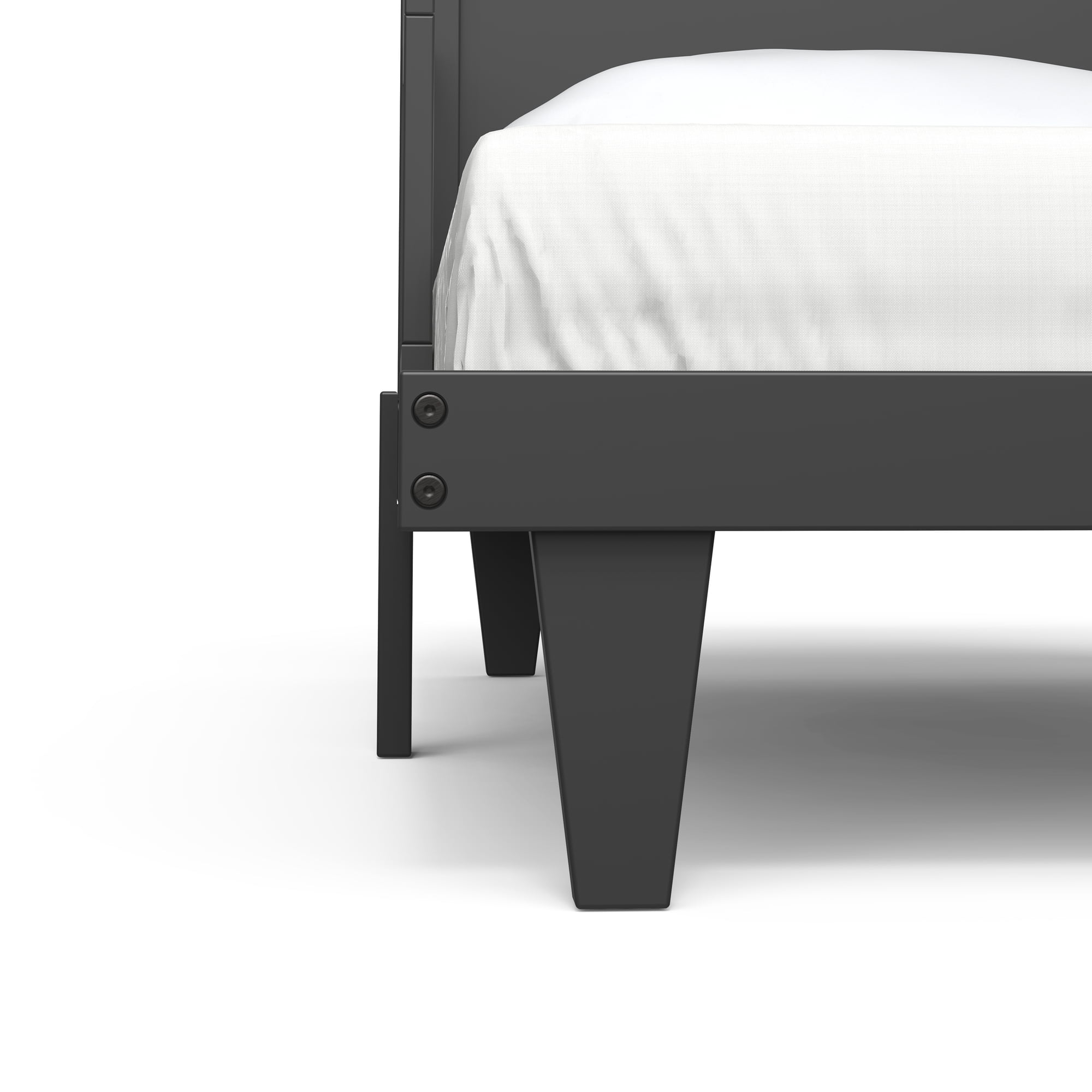 Child Craft Tremont Toddler Bed with Guard Rail, Ebony Black