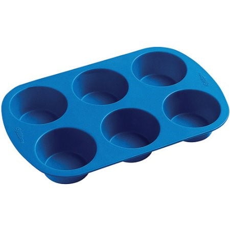 - Wilton Easy Flex Silicone Muffin Pan, 6 cavity