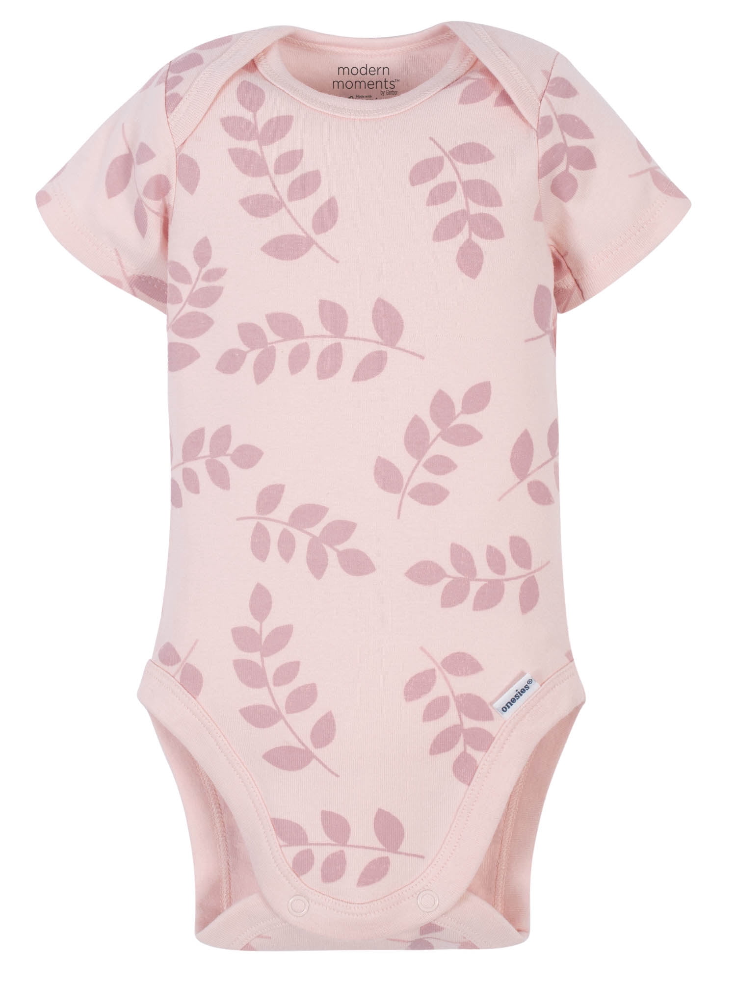 Modern Moments by Gerber Baby Girl Bodysuits, 4-Pack, Newborn-12 Months
