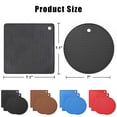 thumbnail image 4 of Toystoory Gel de sílice apto para alimentos y fácil de limpiar, juego de alfombrillas para ollas de cocina, juego de alfombrillas redondas de Mostrada negro 8mm*2+6mm *2, 4 of 6