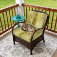 thumbnail image 4 of Outdoor Patio Cushion Covers 4 Pack Yellow Paint Patio Chair Cushion Covers with Ties and Zipper Abstract Art Graffiti Waterproof Outdoor Seat Cushion Covers for Patio Furniture 22"x20", 4 of 9