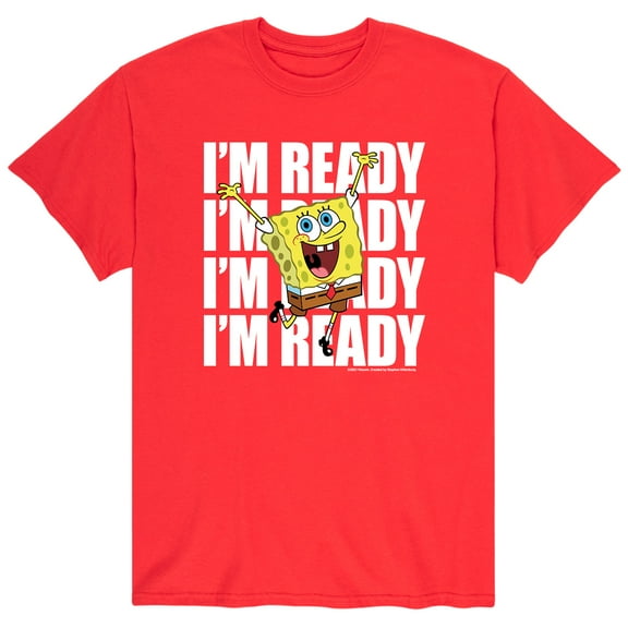 SpongeBob SquarePants - I'm Ready - Men's Short Sleeve Graphic T-Shirt