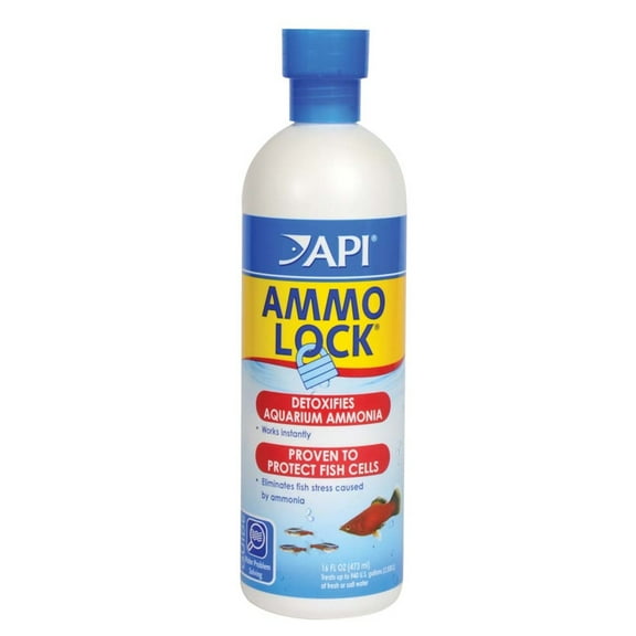 API Ammo-Lock, Freshwater And Saltwater Aquarium Ammonia Detoxifier, 16 oz