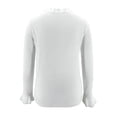 thumbnail image 4 of Gvmfive Women Long Sleeve V Neck Frill Buttons Knit Top Sweater, 4 of 8