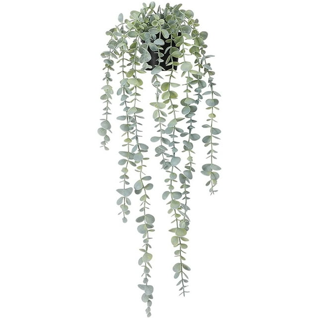 1 Pieza Planta Colgante Artificial Planta Colgante de Eucalipto en Maceta Falsa para Pared, HabitacióN, Hogar, Patio, DecoracióN Interior y Exterior