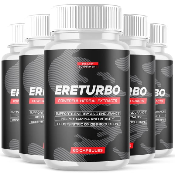 Ereturbo Advanced Formula Pills All Natural Vitamin Supplement Ere Turbo 300 Capsules