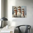 thumbnail image 3 of Nawypu  Christmas Landscape Canvas Wall Art Prints,Modern Farmhouse Style Fine Art Winter Landscape Smiling Snowman With Scarf Hat Retro Vintage Poster Funky Art Gift Decorative For Bedroom, 3 of 4