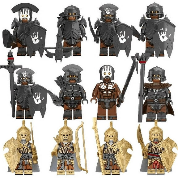 14PCS Medieval Orc Legion Minifigure Set – Retro Adventure Game-Inspired Characters Building Block Toy Pack for Kids and Holiday Gifts