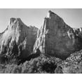 thumbnail image 2 of Adams, Ansel 14x12 Gold Ornate Wood Framed with Double Matting Museum Art Print Titled - Court of the Patriarchs-Zion National Park-Utah, 2 of 4