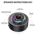 thumbnail image 4 of Portable Bluetooth Shower Speaker, IPX7 Waterproof Speaker, with Suction Cup, Powerful Baffle with Light, Bathroom Radio, LED Display, Hands-Free Calling, 4 of 4