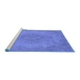 thumbnail image 2 of Ahgly Company Machine Washable Indoor Rectangle Oriental Blue Industrial Area Rugs, 2' x 5', 2 of 4