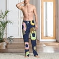 thumbnail image 2 of Xecao Sloth with Donuts for Men's Pajama Pants Long Lounge Pants with Drawstring Waistband and Pockets Comfortable Sleepwear for Home Relaxation-Small, 2 of 6