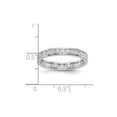 thumbnail image 6 of 14k White Gold Channel Set Diamond Eternity Wedding Band Anniversary Ring Size 7.5 - 1 Ct., 6 of 6