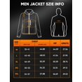 thumbnail image 7 of Orrnikko Men's Heated Fleece Jacket with 20000mAh Battery Fleece Hoodie Black 2XL, 7 of 7