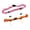 Oranges and pink, variant on 2Pcs Adjustable Running Waist Belt with 6 Elastic Rings Elastic Waistband Cycling Race Bib Holder for Running Cycling