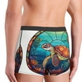 thumbnail image 5 of Disketp Sea Turtle In Coral Men'S Boxer Briefs,Soft And Breathable Cotton Underwear With Comfortflex Waistband, 5 of 8