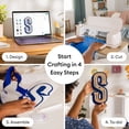 thumbnail image 5 of Cricut Maker 4 Cutting Machine + Tools & Rainbow Smart Vinyl Bundle - Versatile DIY Cutter, 5 of 8