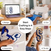 Cricut Maker 4 Cutting Machine with Vinyl Sampler Rolls Bundle