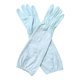 thumbnail image 1 of Guantes de apicultor con puños elásticos de piel sintética gruesa, protección para apicultores. Blanco, 1 of 6