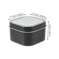 thumbnail image 2 of YSNOOWE 15Pcs Storage Tin Container for and DIY Enthusiasts Black Tinplate PVC, 2 of 8