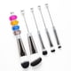 thumbnail image 3 of 5 piezas de pinceles de maquillaje con mango de metal con cuentas, pinceles sueltos para rubor, pinceles oblicuos para sombras de ojos, pinceles para cejas, herramientas de belleza, 3 of 6