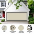 thumbnail image 2 of Beige Garage Door Cover Banner 7 x 16 FT, Black Modern Geometric Abstract Art Aesthetics Garage Door Curtains Backdrop with Grommets for Indoor Outdoor Wall Party Porch Yard Decorations Background, 2 of 9