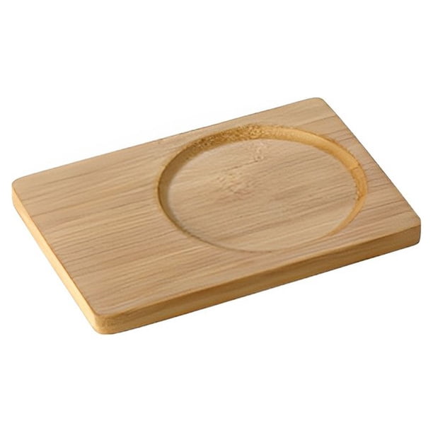 Advancent Taza de agua de cerámica para perros, tazón de desayuno con decoración de animales, bonito vaso grande para el vientre con tapa y Juegos de servir café y té Estera de madera
