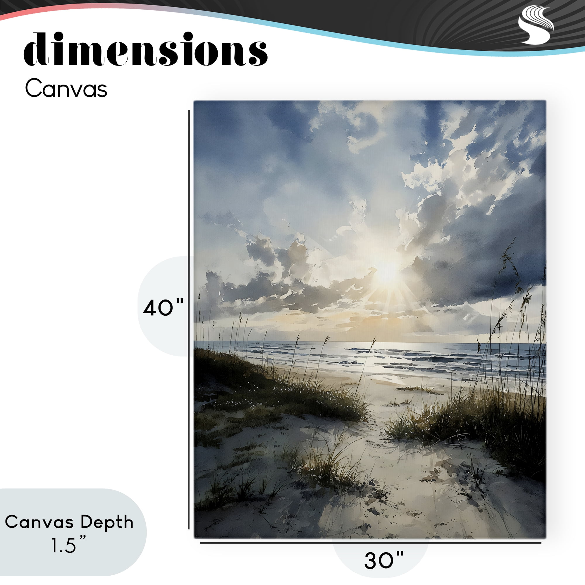 Stupell Industries Sunshine On The Beach Canvas Wall Art, design by Franklyn Gregory