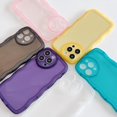 thumbnail image 3 of Compatible with iPhone 14 Pro Max Case, Cute Clear Wave Shape with Love Heart Camera Lens Protection Case for Women, Full Protection Soft TPU Shockproof Phone Case-Green, 3 of 8