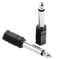 thumbnail image 3 of ZHAOCHENG Adaptador de conector de 6,5 a jack mono de 3,5 Adaptador de audio de conector de 6,35 a jack hembra de 3,5 (2 piezas), 3 of 5