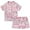 Pink Roses, variant on dELiA*s Girls' Pajama Set - 2 Piece Silky Soft Satin Button Down Sleep Shirt and Pajama Shorts (Sizes: 4-16)