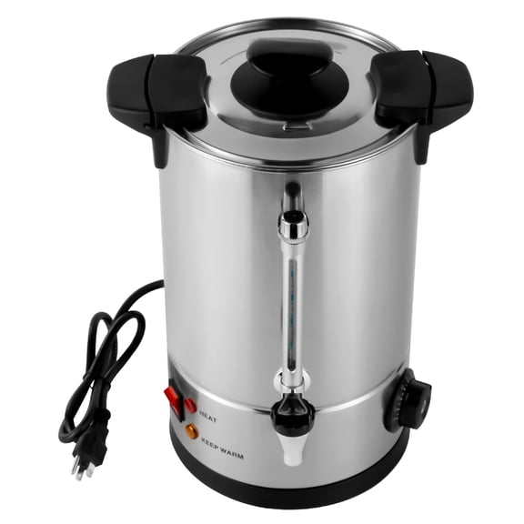 Miumaeov Coffee Urn 8L, Commercial Hot Beverage Dispenser with Faucet, Electric Stainless Steel Hot Water Urn, Percolate Coffee Maker for Catering Home Party Office