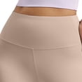 thumbnail image 5 of Women's Mid Waist Yoga Pants with Tummy Control, Soft Compression Leggings for Running, Gym, Workout & Daily Wear, Side Pocket | TruBelle,Khaki 2XL, 5 of 5