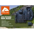 thumbnail image 6 of (2 pack) Adult Breathable Rain Jacket,Ozark Trail,Unisex,Set-in Long Sleeve,Clothing Size: XL/XXL (48-50), Polyester  Rain Jacket, Men's & Women's, 6 of 8
