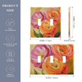 thumbnail image 2 of Yayeee Toggle Light Switch Wall Plate 2-Gang 4.56"x4.48" Decorative Outlet Cover, Pink Abstract Floral, 2 of 7