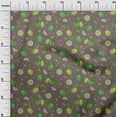 thumbnail image 2 of oneOone Cotton Poplin Dusty Brown Fabric Lemon Vegetable Craft Projects Decor Fabric Printed By The Yard 42 Inch Wide, 2 of 4